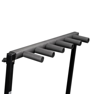 Rok-It Multi Guitar Stand Rack – Holds 5 Guitars & Folds Easily