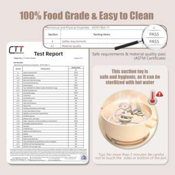 zeeloopbee High Chair Toys with Suction Cups for Infant Toddlers Silicone Suction Cup Montessori Educational Teething Toys for Babies Ages 0-6 M+ Baby Teething Toys for 6 to 12 Months(Beige)