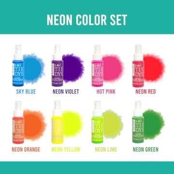 S.E.I. Neon Tie Dye Kit, Fabric Dye Spray Set, Easy Clean Up, Easy Application, Spray Tie Dye Kit - ...