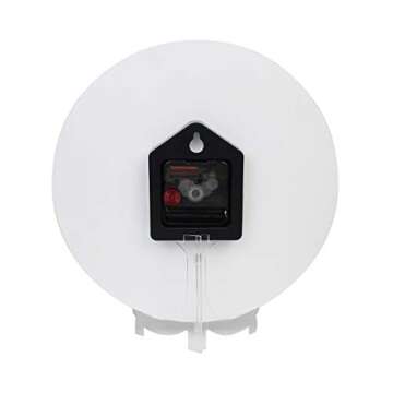 FFYHO Spring 3D Sunflower Wall Clock 9.5In Battery Operated Summer Yellow Flower Design Non Ticking Silent Round Desk Clocks for Bedroom Bathroom Lobby School Office Decoration