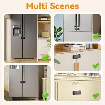 EUDEMON Fridge Lock for French Door Refrigerators and More