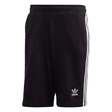 adidas Originals Men's 3-Stripes Shorts - Comfortable French Terry Casual Wear