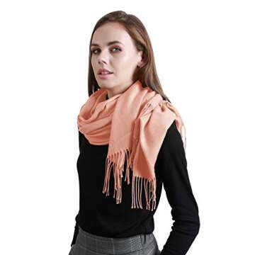 Shawl Wrap Scarf for women, Large Soft Silky Pashmina Blanket Winter Thick Travel Chunky Warm Scarves