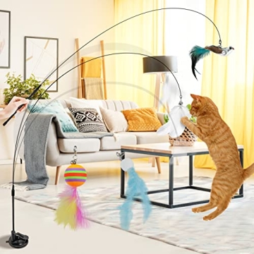 TINGIC Hands-Free Cat Toys for Playful Indoor Cats