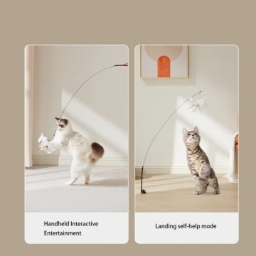 TINGIC Hands-Free Cat Toys for Playful Indoor Cats