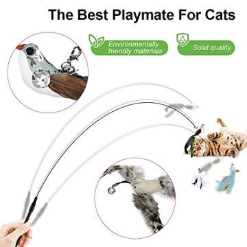 TINGIC Hands-Free Cat Toys for Playful Indoor Cats
