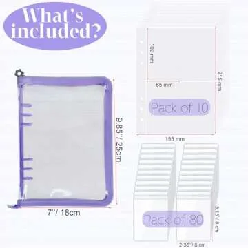 LingLingo Earring Organizer Case Travel Jewelry Organizer Transparent Jewelry Storage Book for Necklace Bracelet Ring Holder with Small Clear Zippered Pouch