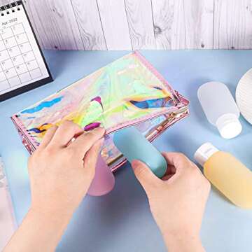 BESARME Holographic Makeup Bags - Stylish & Versatile