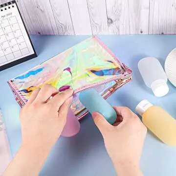 BESARME Holographic Makeup Bags - Stylish & Versatile