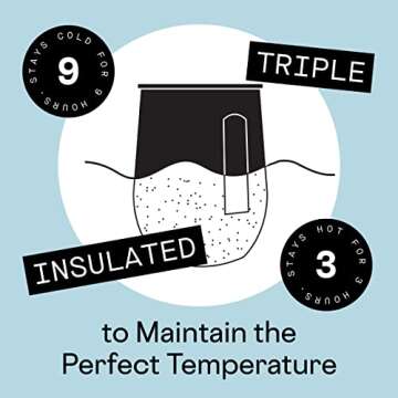 Corkcicle Stemless Glass, Stainless Steel, Triple Insulated (Gunmetal, 12oz/355ml)