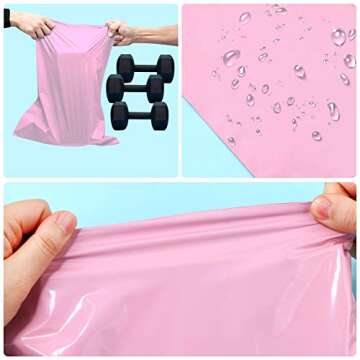 Teqooza Pink Poly Mailers - Stylish & Secure Shipping Bags