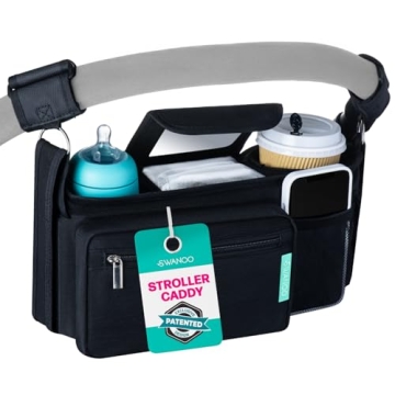 Swanoo Stroller Organizer - Universal Fit with Cup Holder