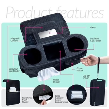 Swanoo Stroller Organizer - Universal Fit with Cup Holder