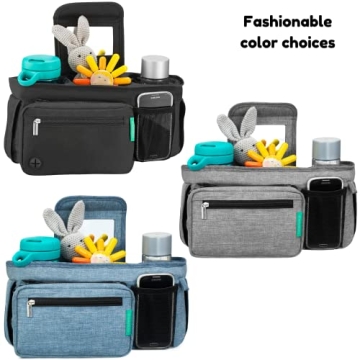 Swanoo Stroller Organizer - Universal Fit with Cup Holder