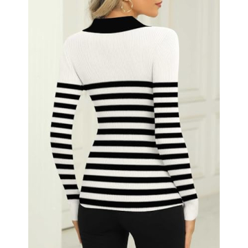 Stylish Zeagoo Women's Long Sleeve V-Neck Sweater