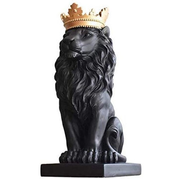 H&W Lion King Statue - Elegant Trophy for Home Decor