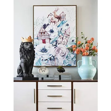 H&W Lion King Statue - Elegant Trophy for Home Decor