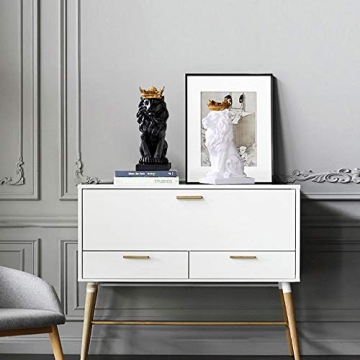 H&W Lion King Statue - Elegant Trophy for Home Decor