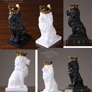 H&W Lion King Statue - Elegant Trophy for Home Decor