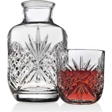 Godinger Bedside Night Carafe for Elegant Home Use