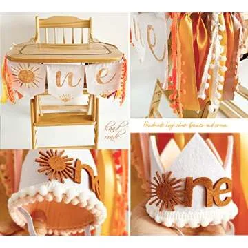 Stunning Boho Sun 1st Birthday Decorations Set