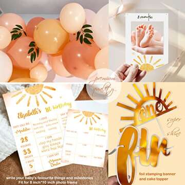 Stunning Boho Sun 1st Birthday Decorations Set