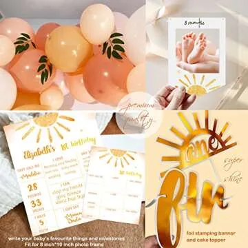 Stunning Boho Sun 1st Birthday Decorations Set