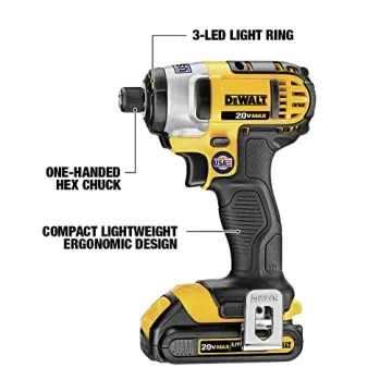 Powerful DEWALT 20V MAX Impact Driver Kit for Projects