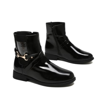 UJKOO Girls Waterproof Winter Boots Warm Ankle Shoes