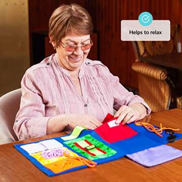 Fidget Blanket for Dementia | Calming & Comforting Activities for Adults with Dementia | Sensory Bla...