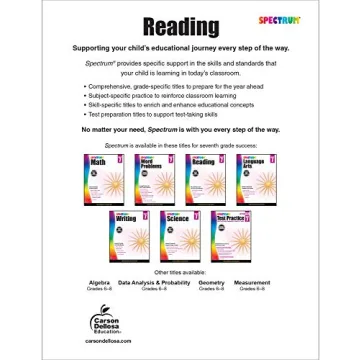 Spectrum Reading Comprehension Workbook for Grade 7