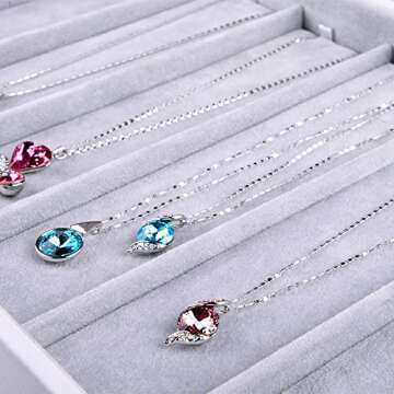 Oirlv Velvet Jewelry Organizer for Necklaces and Pendants