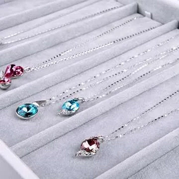 Oirlv Velvet Jewelry Organizer for Necklaces and Pendants