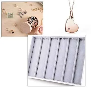 Oirlv Velvet Jewelry Organizer for Necklaces and Pendants