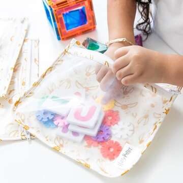 Bumkins Travel Bag Set - TSA Approved Clear Toiletry Pouches for Baby & Travel