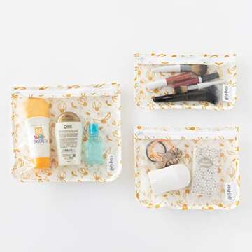 Bumkins TSA Approved Travel Bags Set - Clear Organizers