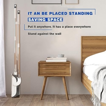 Adjustable Stainless Steel Broom Dustpan Combo Efficient Cleaning