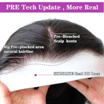 13x6 Full Frontal SKINLIKE Real HD Lace Body Wave Wig 250% Density Vivid Hairline 0.095mm Ultra-thin Swiss HD Lace 12A Human Hair Wig (24inch, 13x6 Full Frontal SKINLIKE Real HD Lace Wig - Body Wave)