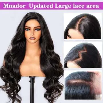 13x6 Full Frontal SKINLIKE Real HD Lace Body Wave Wig 250% Density Vivid Hairline 0.095mm Ultra-thin Swiss HD Lace 12A Human Hair Wig (24inch, 13x6 Full Frontal SKINLIKE Real HD Lace Wig - Body Wave)