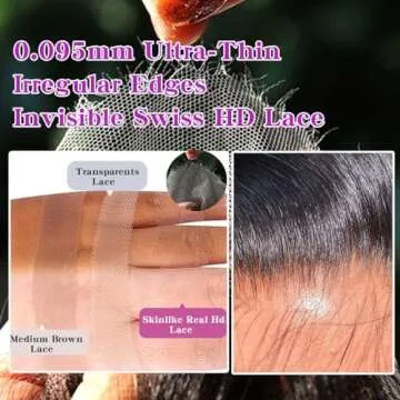 13x6 Full Frontal SKINLIKE Real HD Lace Body Wave Wig 250% Density Vivid Hairline 0.095mm Ultra-thin Swiss HD Lace 12A Human Hair Wig (24inch, 13x6 Full Frontal SKINLIKE Real HD Lace Wig - Body Wave)