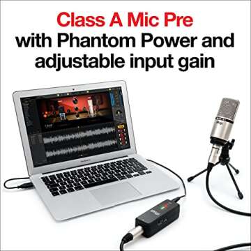 IK Multimedia iRig Pre HD Class-A XLR Mic Preamp with Phantom Power and Audio Interface