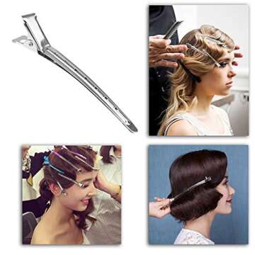 Kare & Kind 9 Pcs Hair Coloring and Styling Kit - 3x Single Brushes, 1x Hair Dye Comb-Brush, 5x Hair Clips- For Balayage, Highlights, Foiling, Micro Braiding, Keratin Treatment - DIY, Home, Salon Use