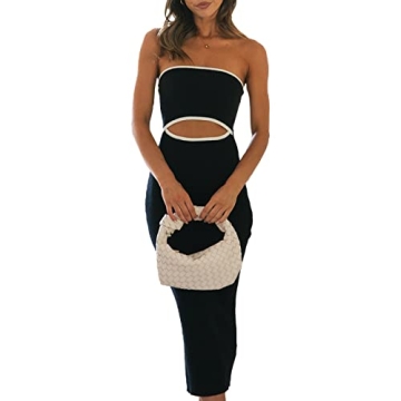 BOIBOKOKO Women Y2K Crochet Knit 2 Piece Set - Beach Ready