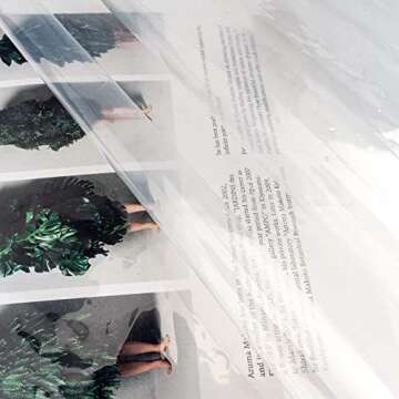 EurCross 72 x 108 inch Extra Long Clear Shower Curtain Liner with 5 Magnets,PVC Free Thick EVA Shower Liner, Heavy Duty Weighted Clear Shower Curtain for Bathroom 108 inch Length