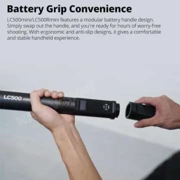 Godox LC500R Mini RGB LED Light Stick, 2500K-8500K Adjustable, 360° Full Color, 15 FX Lighting Effe...