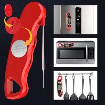 GDEALER Ultra-Fast Waterproof Meat Thermometer for Cooking