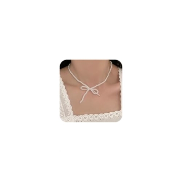 FXMIMIOR Women Simple Dainty Pearls Choker Necklace - Elegant Jewelry Accessory for Any Occasion