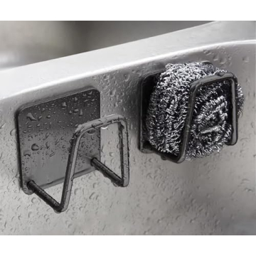 Guitar-Hangers 2 Pcs Adhesive Hooks for Washbasin and Sink Sponges Versatile Wall-Mounted Storage Ra...