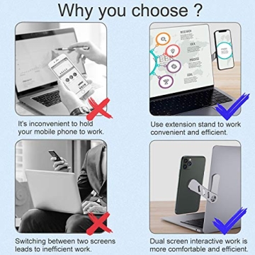 DK177 Magnetic Phone Holder for Laptops and Monitors