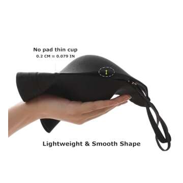 Bras for Women No Underwire Comfort Cotton Bralette Lightly Lined Wireless Bra Sexy V Neck Bralettes for Women Black